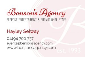 Bensons Agency Business Cards